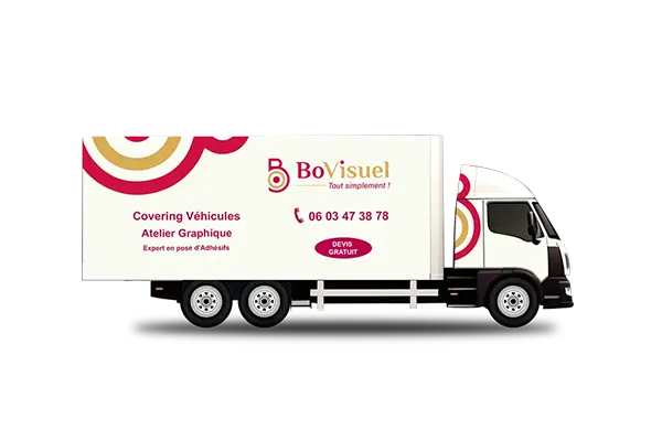 Camion floqué publicitaire à Bordeaux