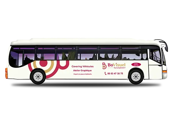 Bus floqué publicitaire à Bordeaux