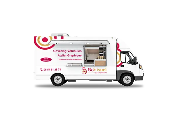 Food truck floqué publicitaire à Bordeaux